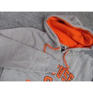 Syracuse Orangemen Hoodie Mens Med Gray Orange Jacket Sweatshirt